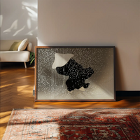 Swirling Snow Art Print by Kamisaka Sekka