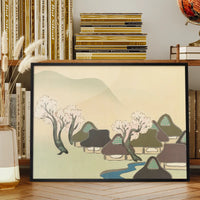 Farming Village in Spring Art Print by Kamisaka Sekka