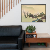 Farming Village in Spring Art Print by Kamisaka Sekka
