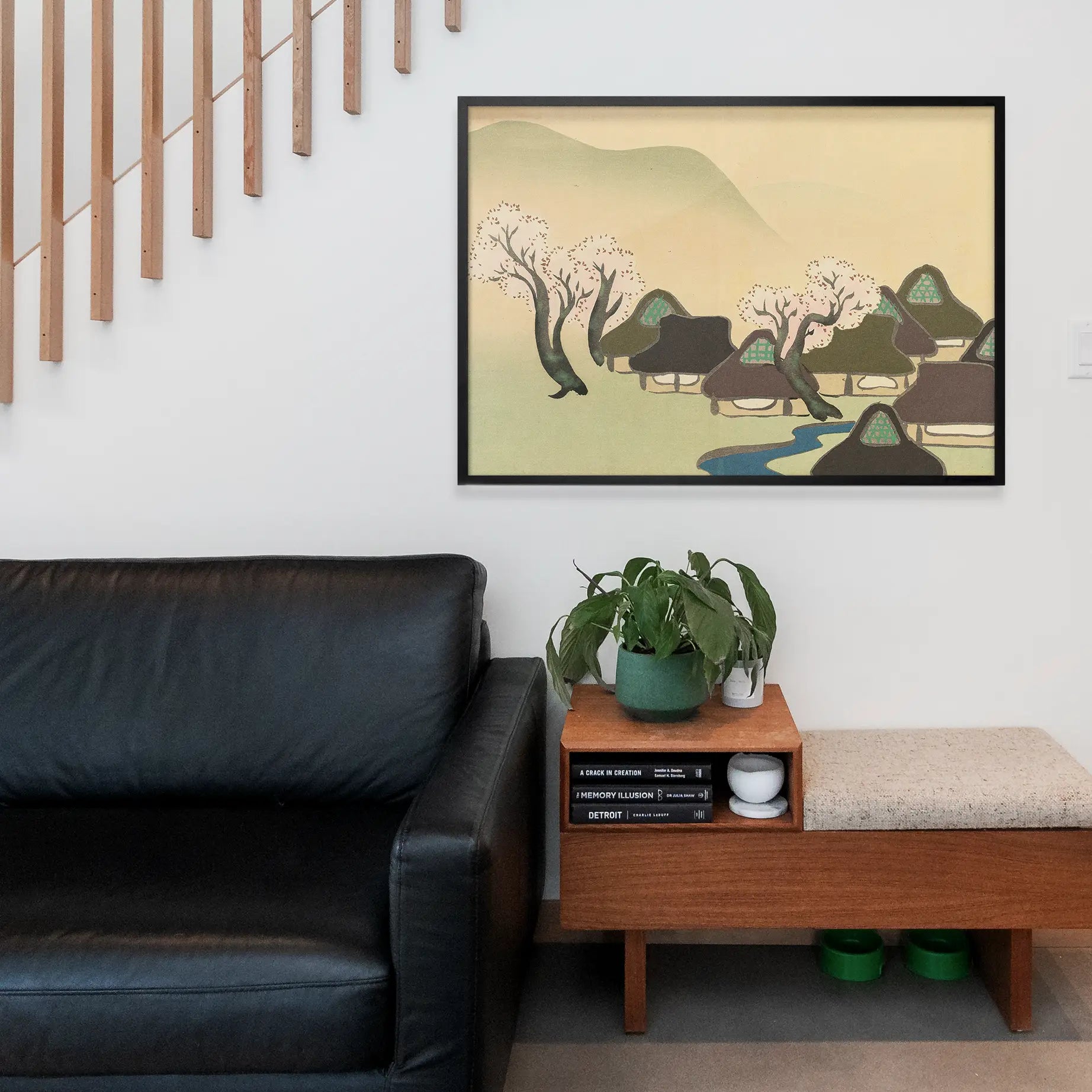 Farming Village in Spring Art Print by Kamisaka Sekka