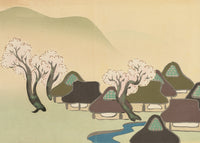 Farming Village in Spring Art Print by Kamisaka Sekka