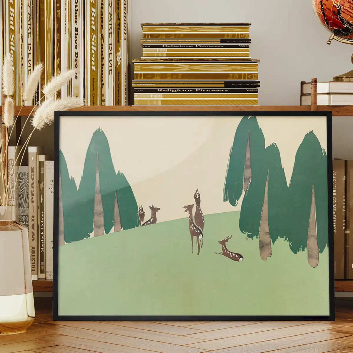 Kasuga Plain Art Print by Kamisaka Sekka