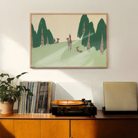 Kasuga Plain Art Print by Kamisaka Sekka