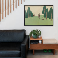 Kasuga Plain Art Print by Kamisaka Sekka
