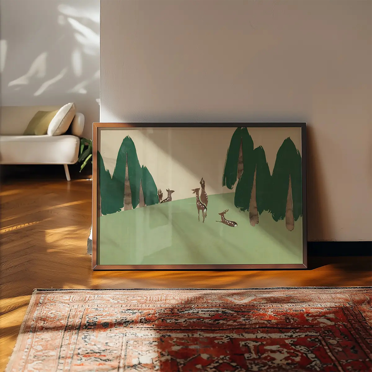 Kasuga Plain Art Print by Kamisaka Sekka