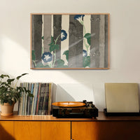 Morning Glories Art Print by Kamisaka Sekka