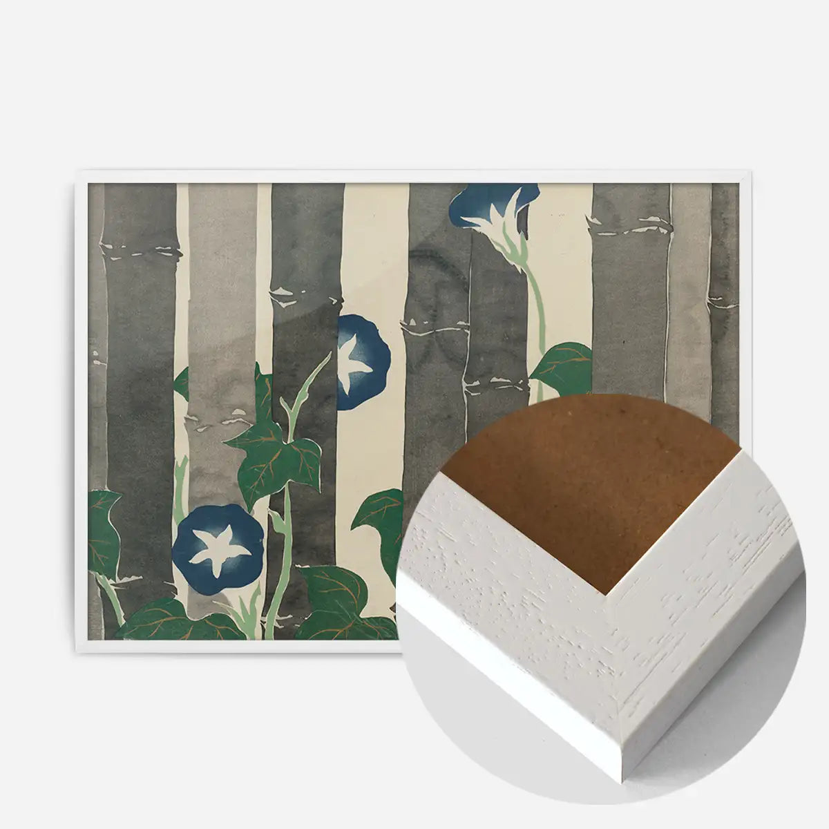 Morning Glories Art Print by Kamisaka Sekka