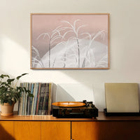 Pampas Grass in Moonlight Art Print by Kamisaka Sekka