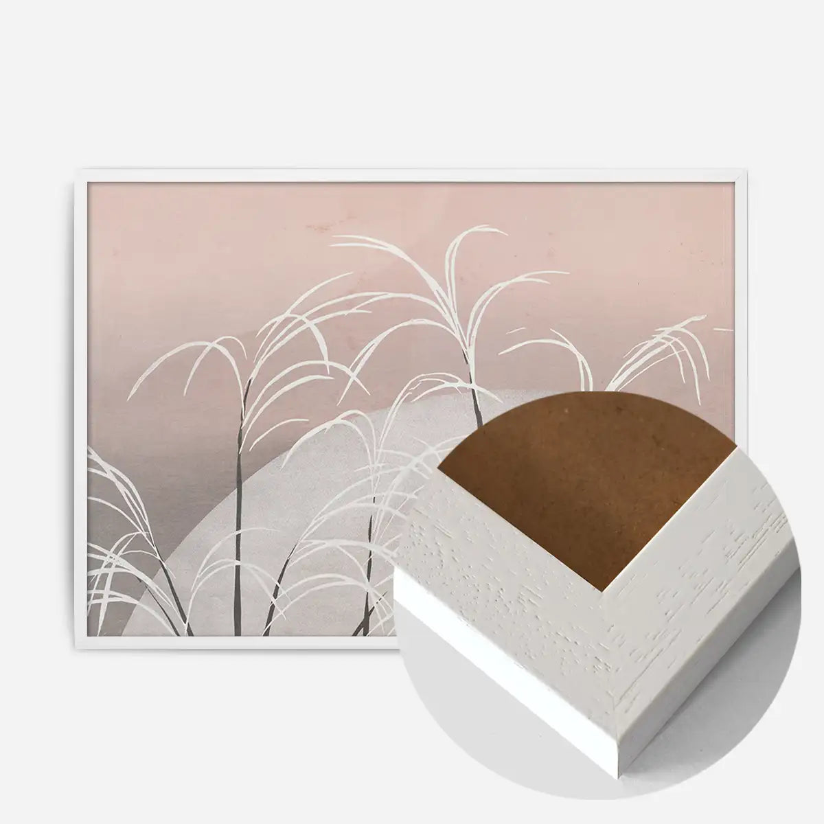 Pampas Grass in Moonlight Art Print by Kamisaka Sekka