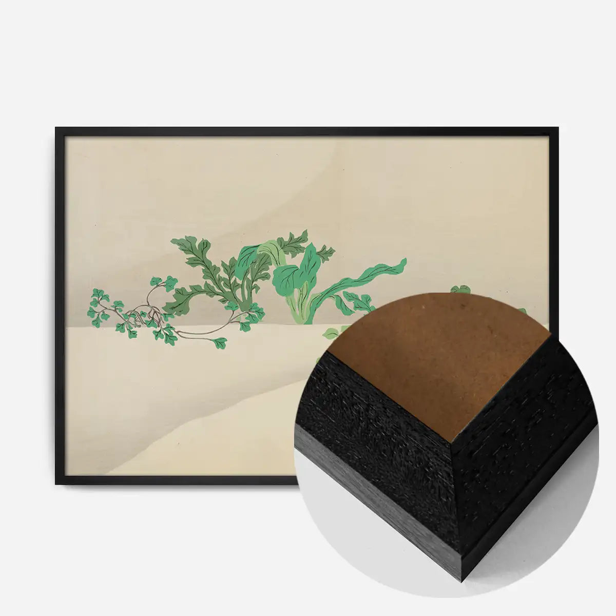 Seven Herbs of Early Spring Art Print by Kamisaka Sekka