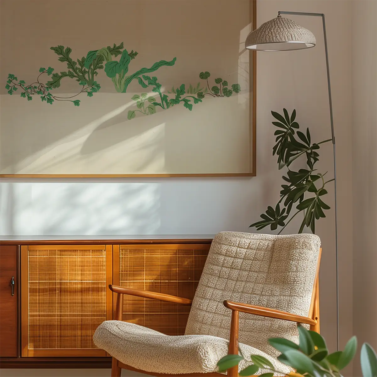 Seven Herbs of Early Spring Art Print by Kamisaka Sekka