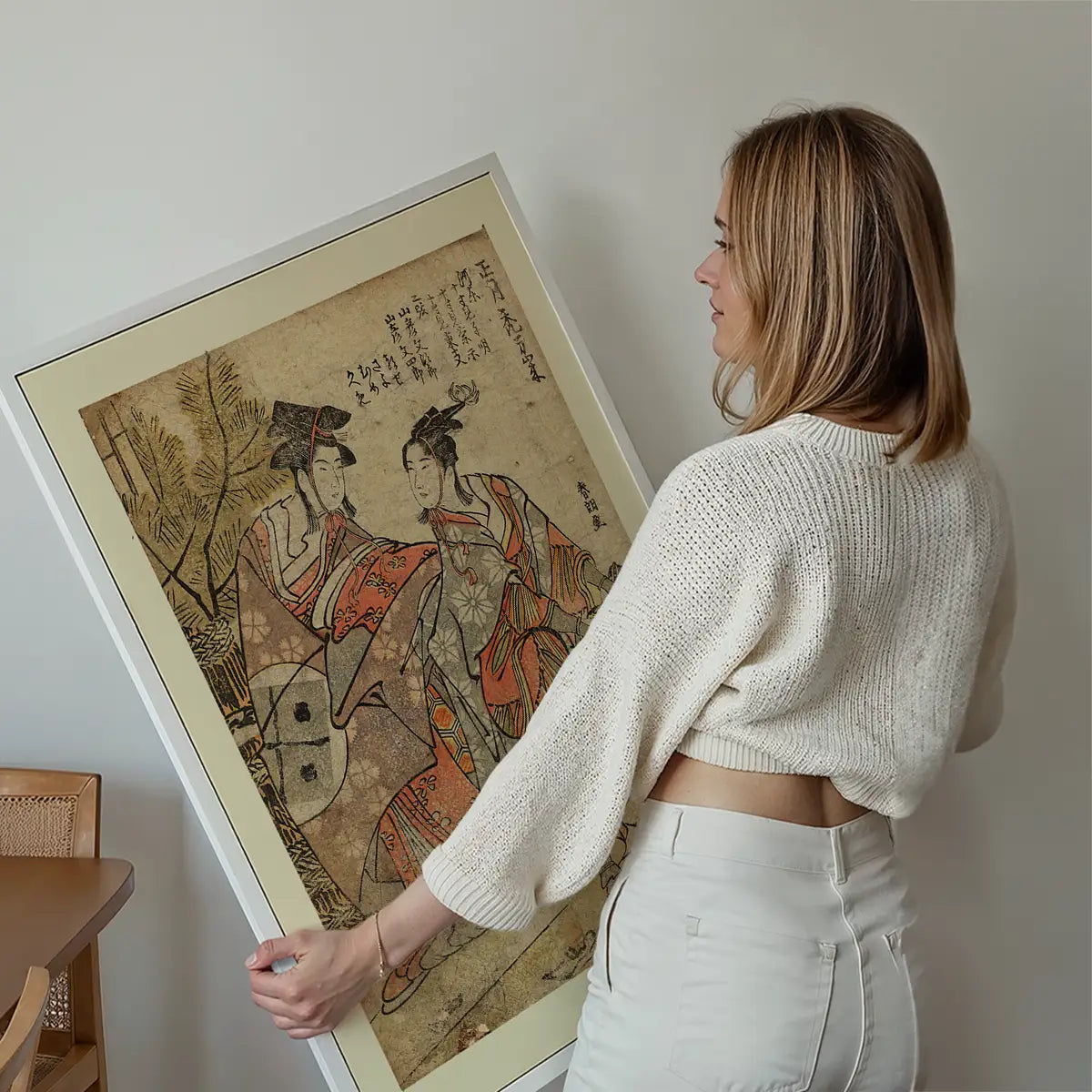 Shōgastu kamuro manzai by Katsushika Hokusai