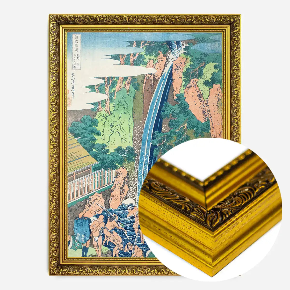 Rōben Falls at Mt. Ōyama by Katsushika Hokusai