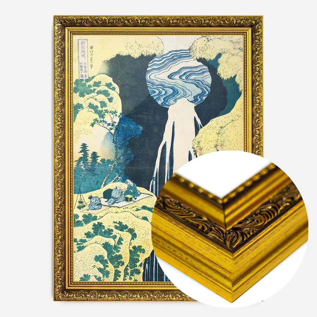 The Amida Falls by Katsushika Hokusai