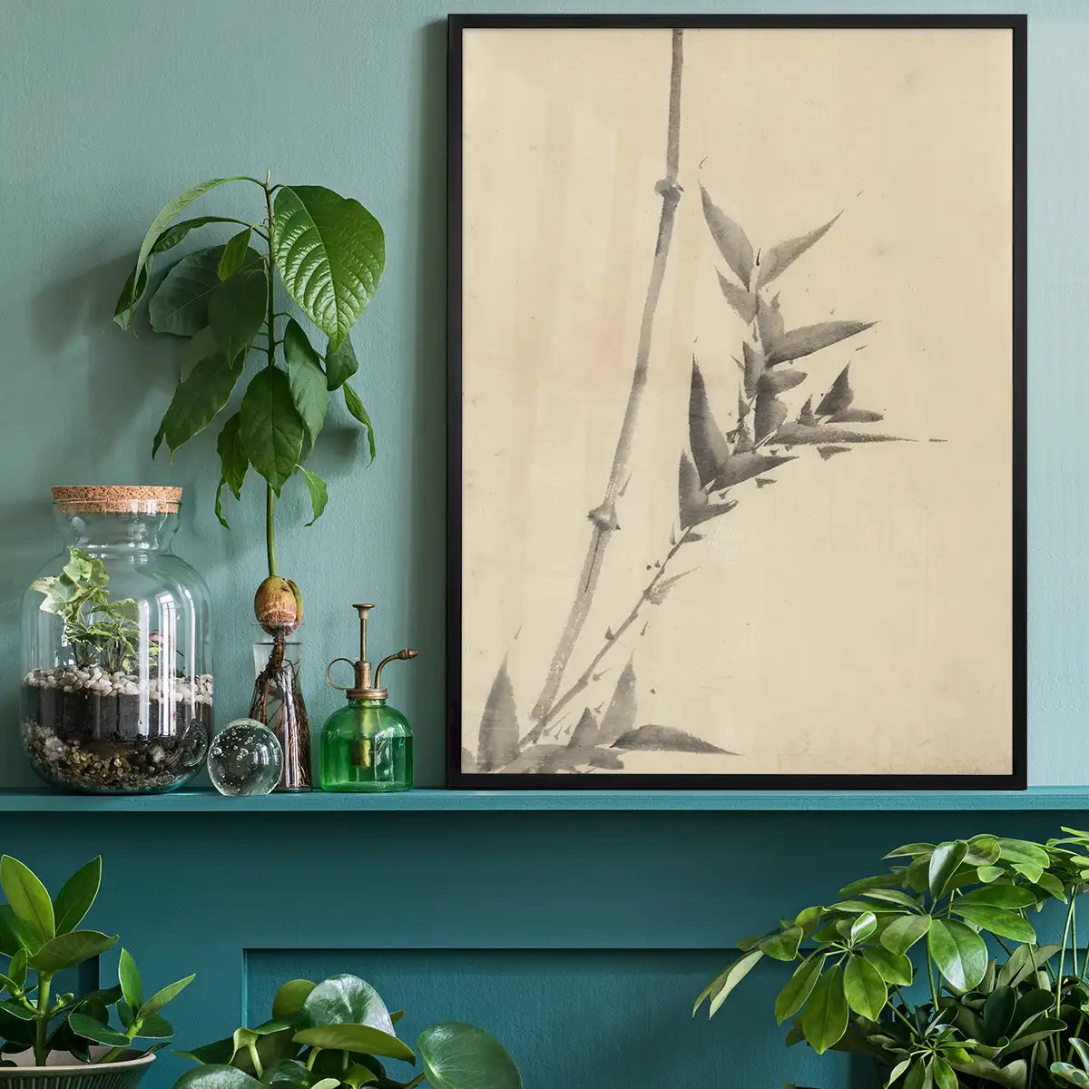 Bamboo shoots by Katsushika Hokusai