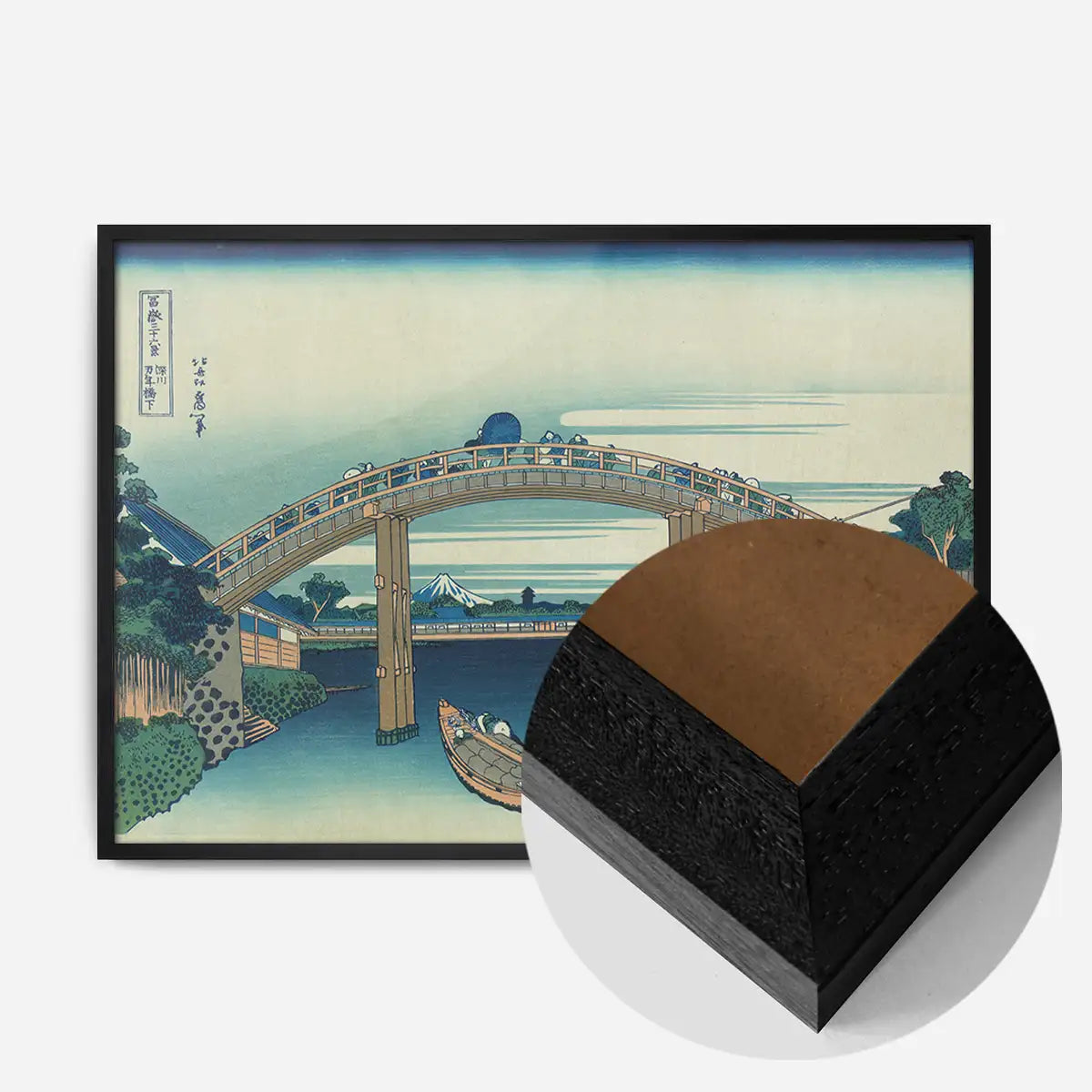 Fukagawa mannenbashi shita by Katsushika Hokusai