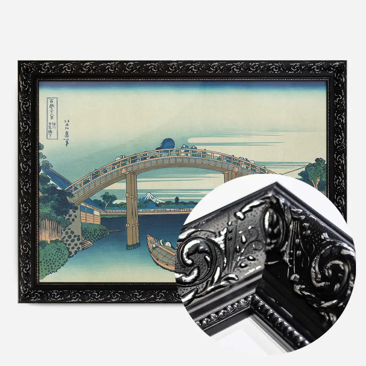 Fukagawa mannenbashi shita by Katsushika Hokusai