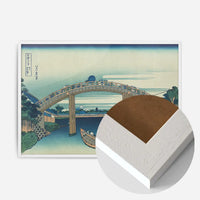 Fukagawa mannenbashi shita by Katsushika Hokusai
