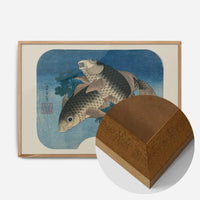 Carp Swimming by Water Weeds by Katsushika Hokusai