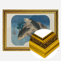 Carp Swimming by Water Weeds by Katsushika Hokusai