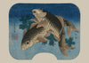 Carp Swimming by Water Weeds by Katsushika Hokusai