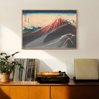 Rain Below the Mountain by Katsushika Hokusai