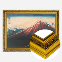 Rain Below the Mountain by Katsushika Hokusai
