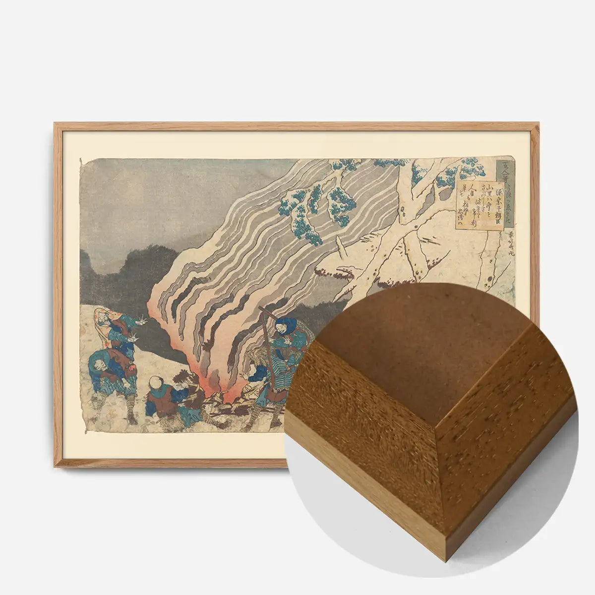 Hunters or Foresters Warming Themselves by Katsushika Hokusai