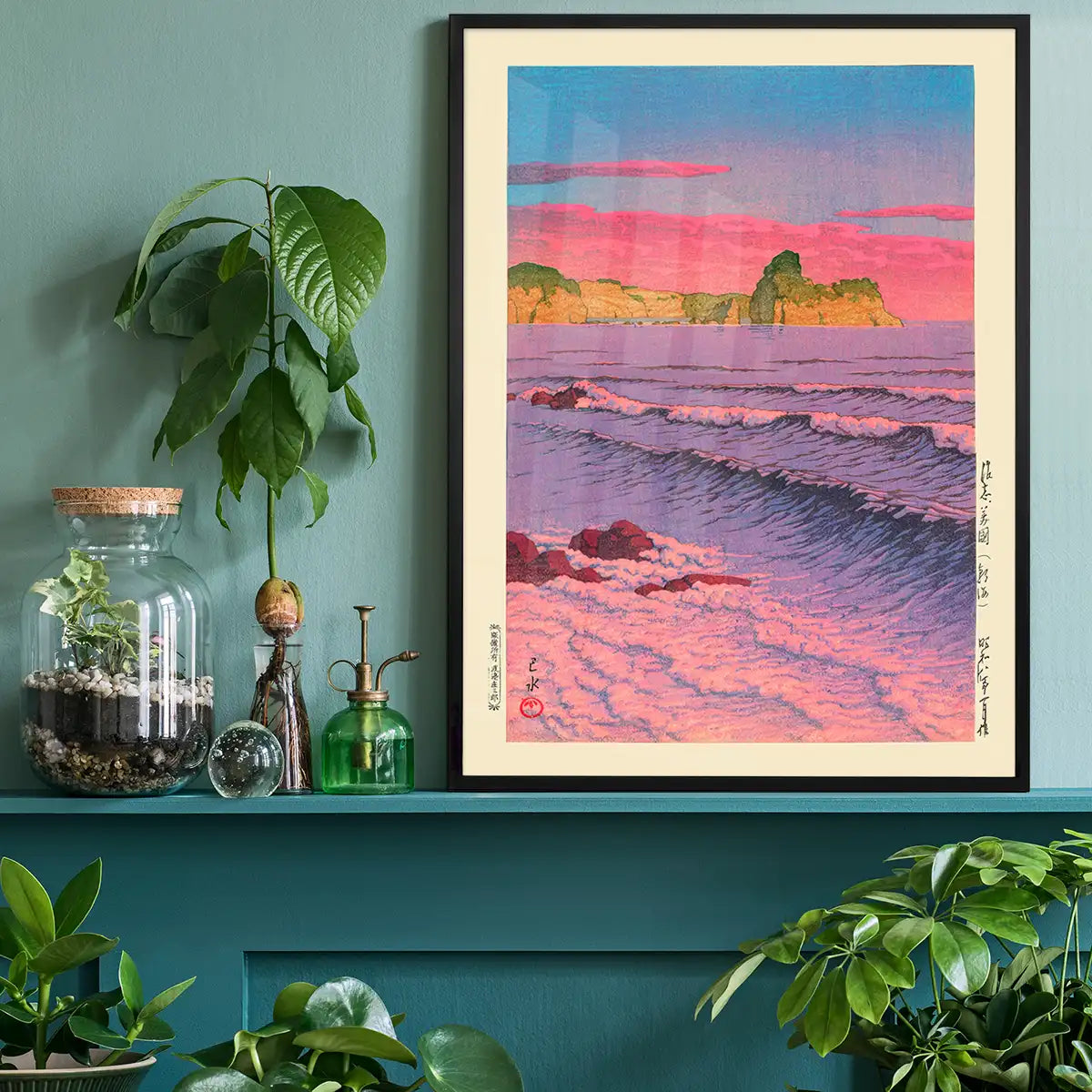 Morning Sea at Shiribeshi by Hasui Kawase