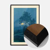 Full Moon at Gamo by Hasui Kawase