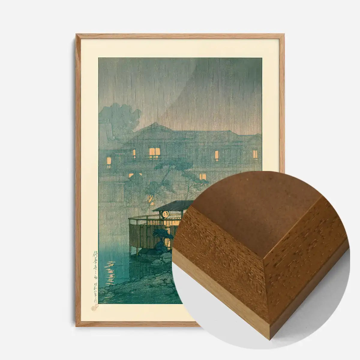 Shuzenji in the Rain By Hasui Kawase