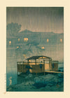Shuzenji in the Rain By Hasui Kawase Free Gift!