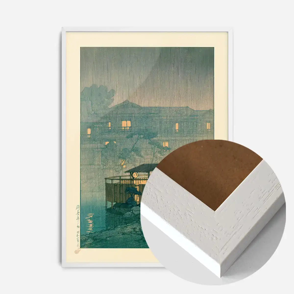 Shuzenji in the Rain By Hasui Kawase