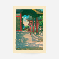 Meguro Fudo Temple By Hasui Kawase