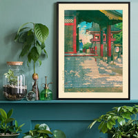 Meguro Fudo Temple By Hasui Kawase