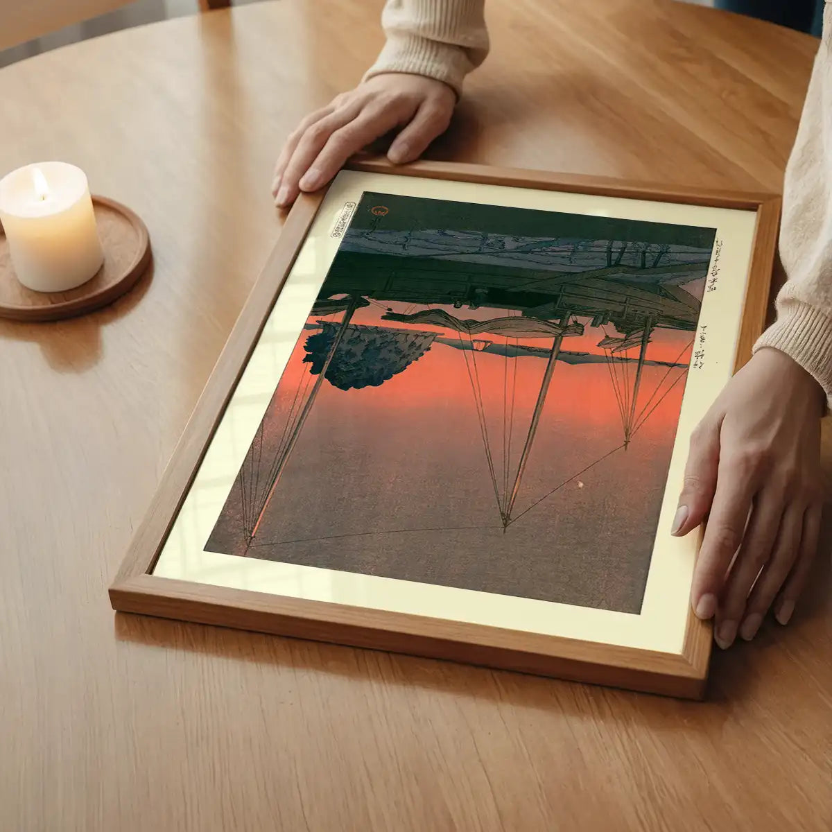 Harbour Sunset By Hasui Kawase