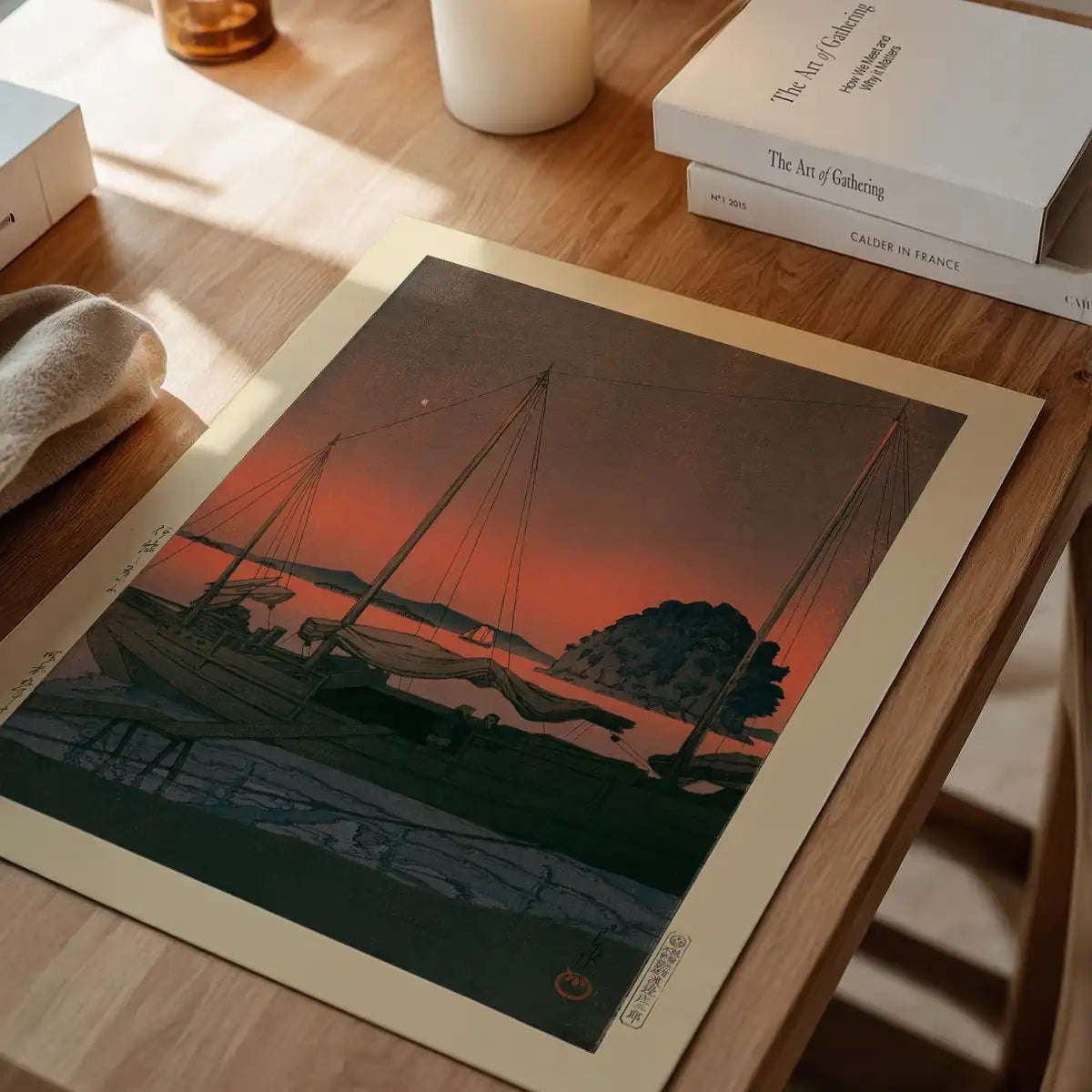 Harbour Sunset By Hasui Kawase