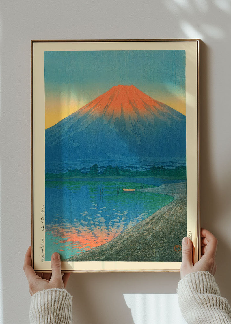 Lake Yamanaka and Mount Fuji By Hasui Kawase