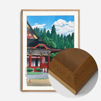 Red Temple by Hasui Kawase