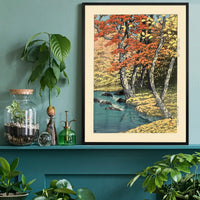 Autumn in Oirase by Hasui Kawase