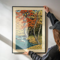 Autumn in Oirase by Hasui Kawase