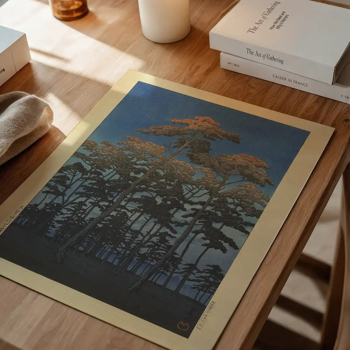 Hikawa Park In Omiya by Hasui Kawase