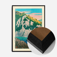 Rocks on the Kiso River by Hasui Kawase