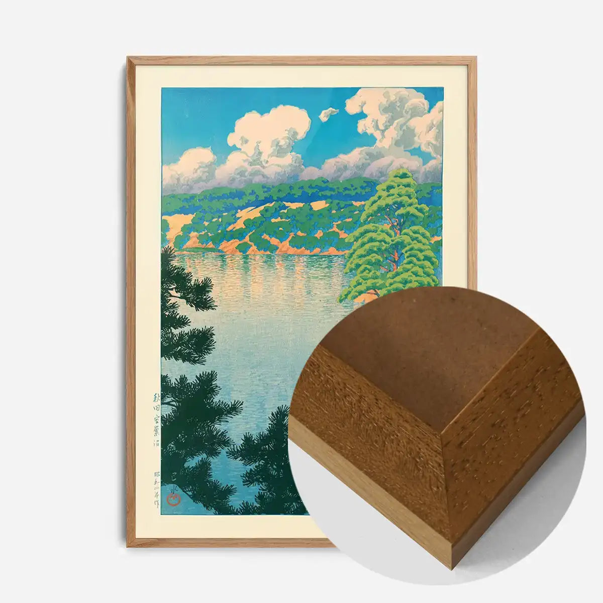 Akisu Lake by Hasui Kawase