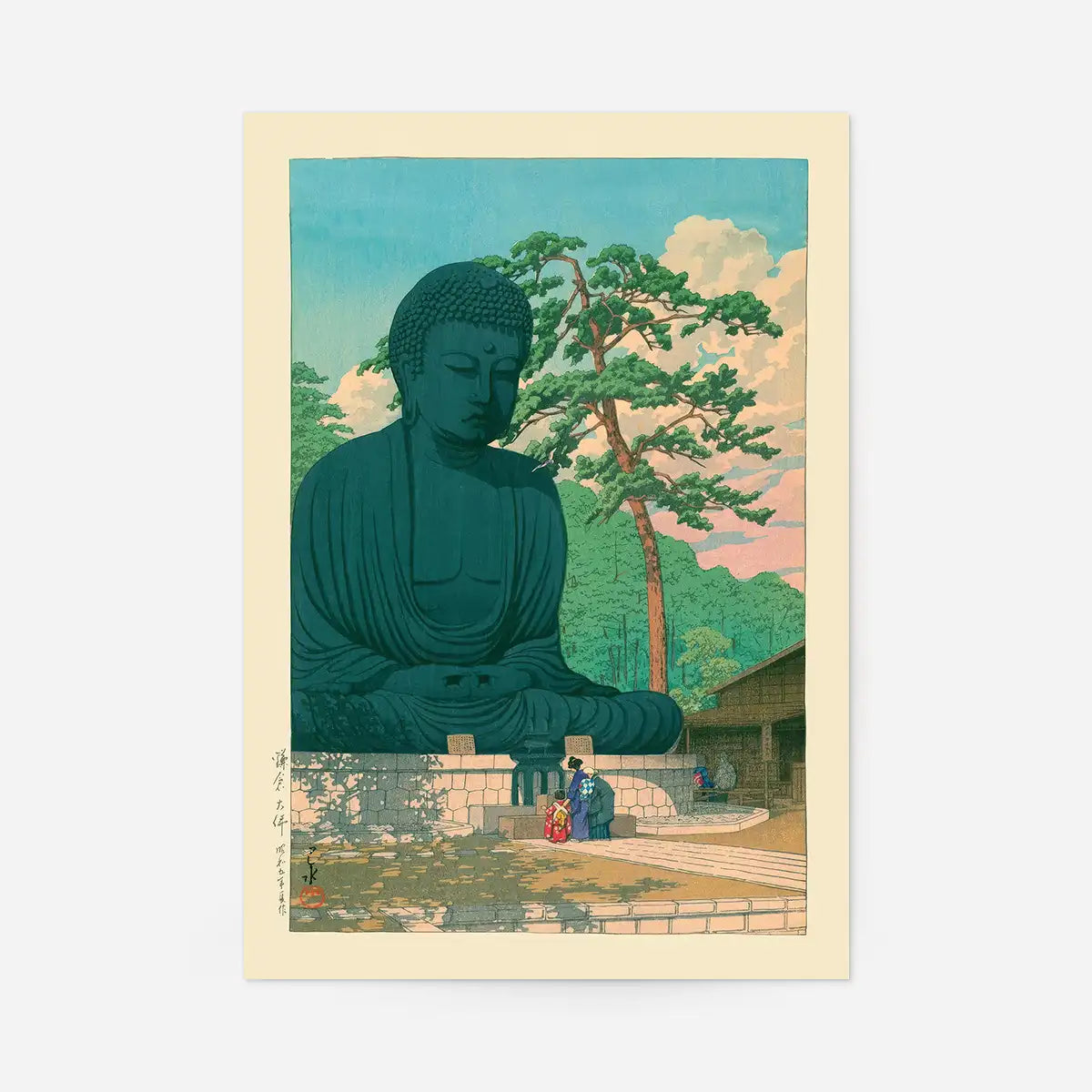 Great Buddha at Kamakura by Hasui Kawase