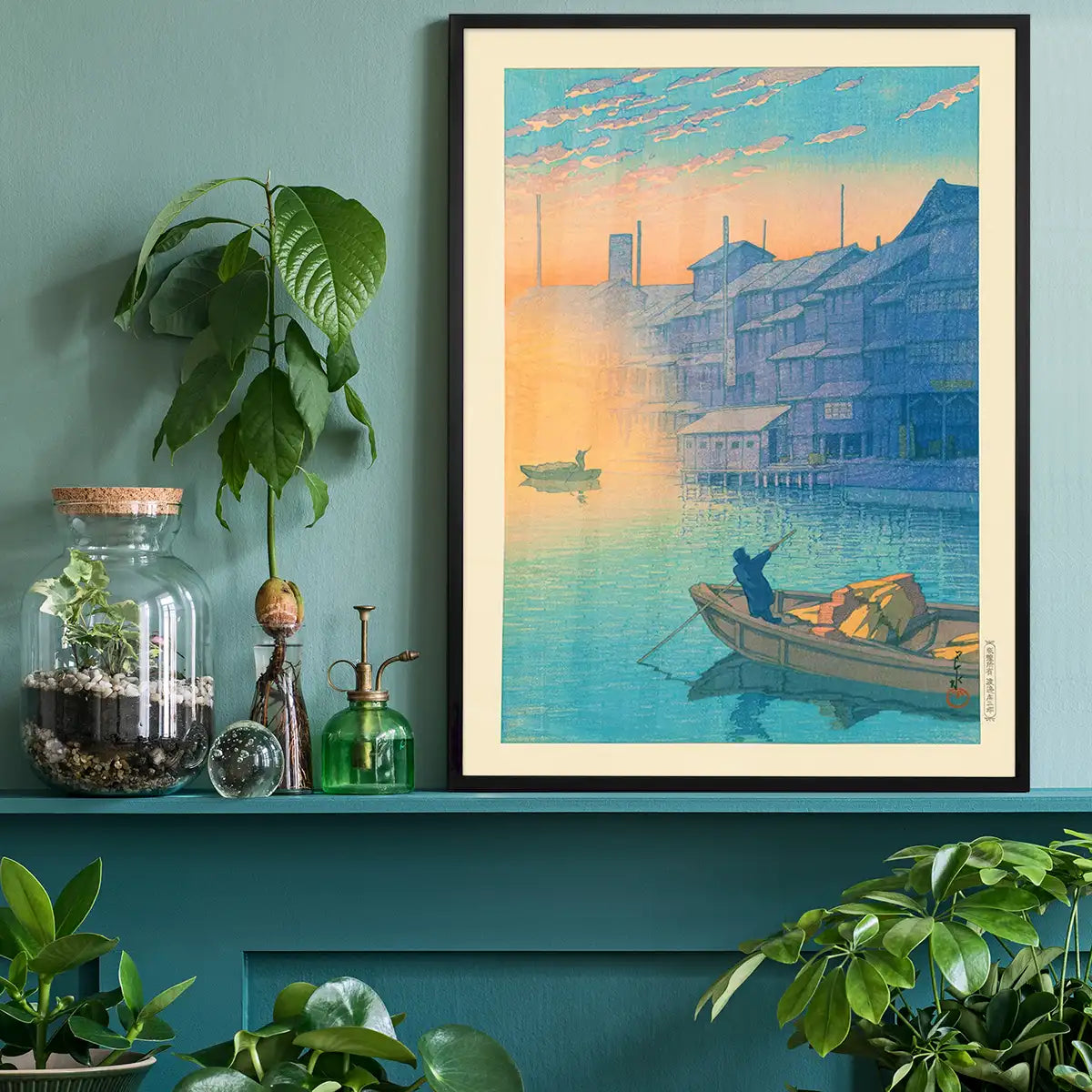 Morning at Dotonboriin Osaka by Hasui Kawase