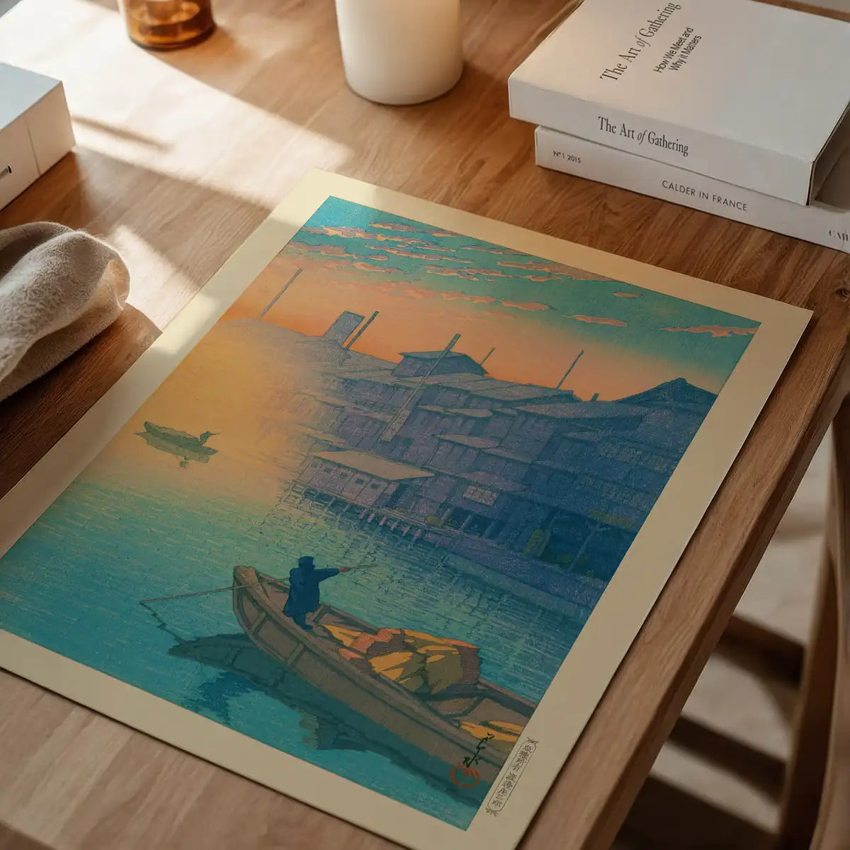 Morning at Dotonboriin Osaka by Hasui Kawase