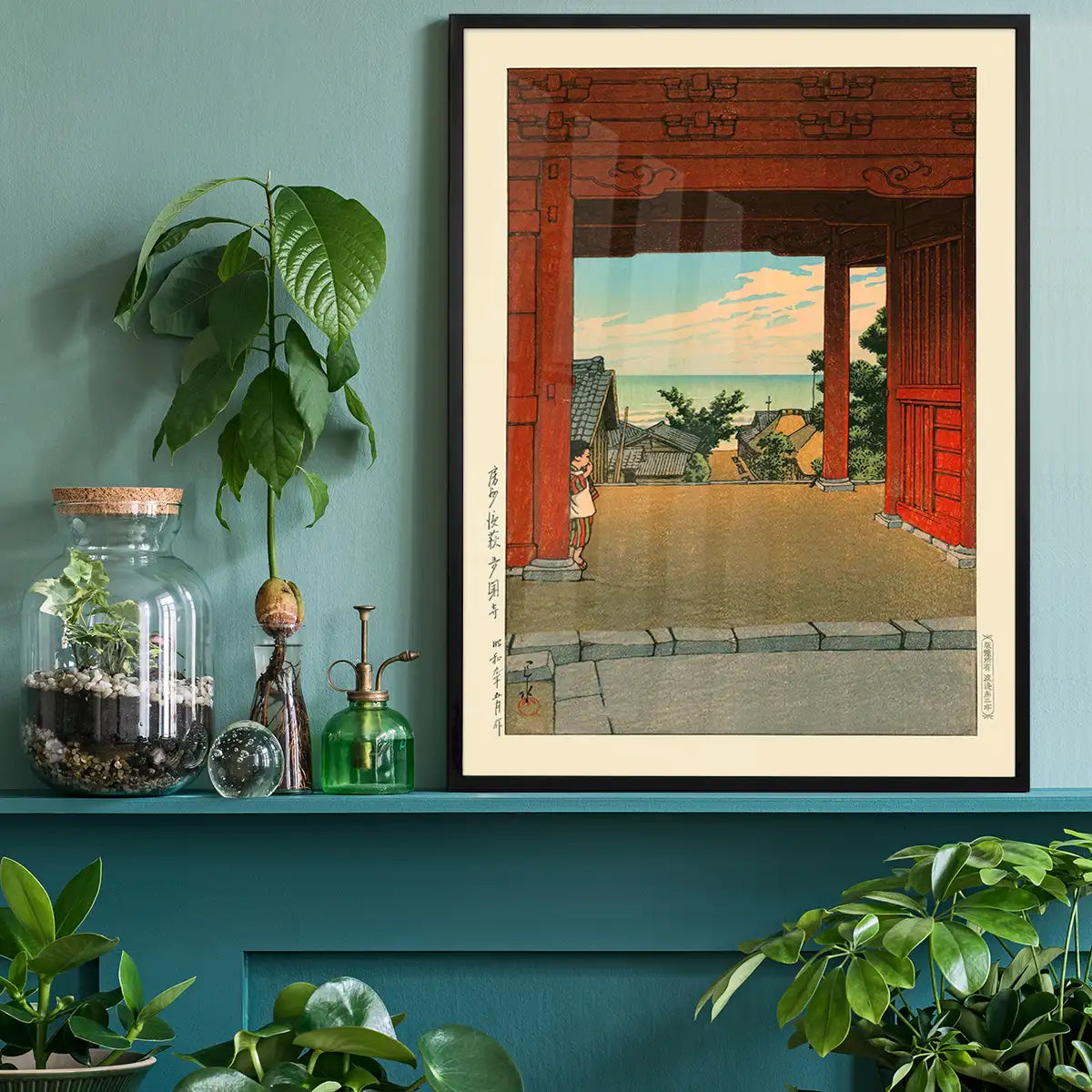 Tamon Temple by Hasui Kawase