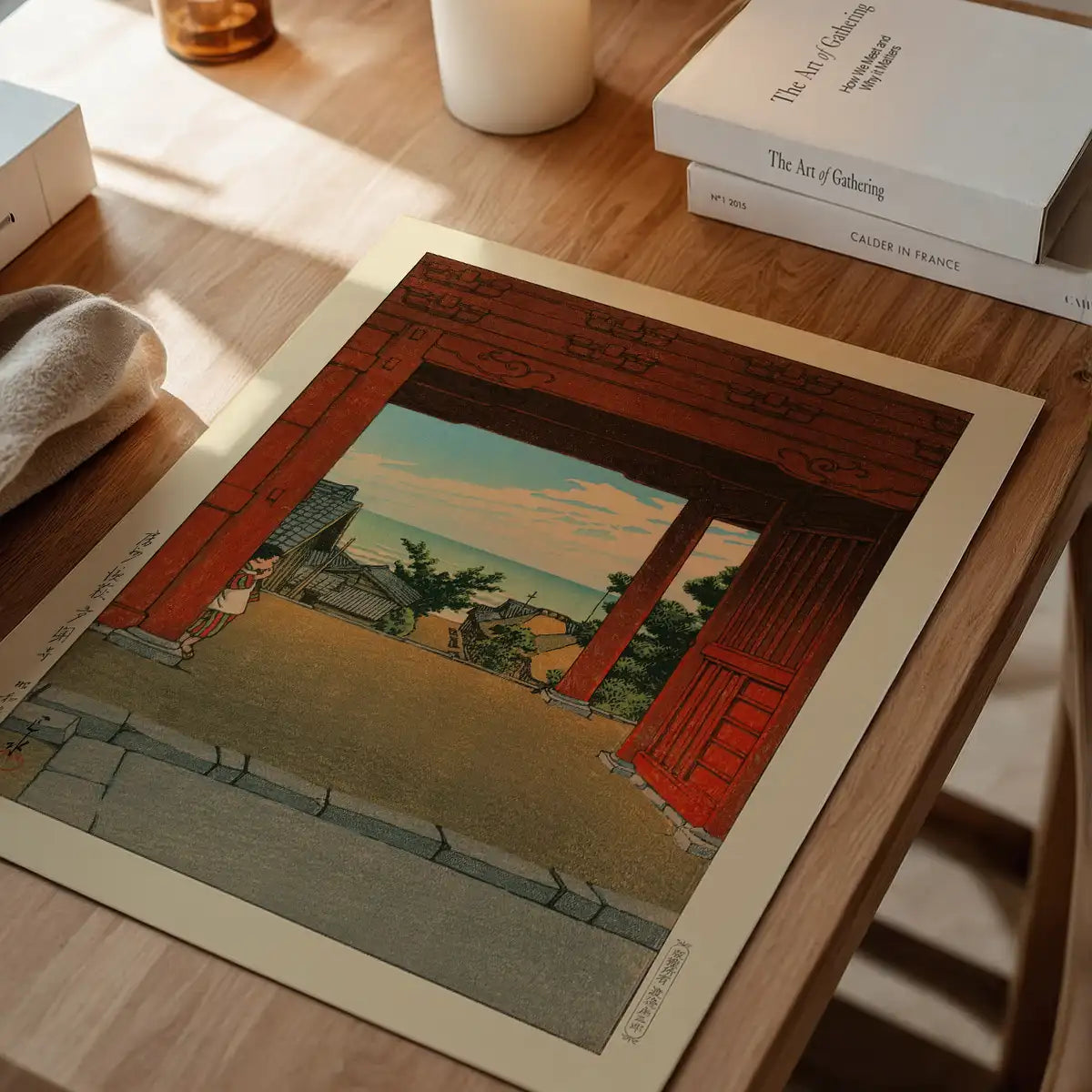 Tamon Temple by Hasui Kawase