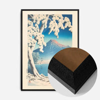Clearing after Snowfall on Mt. Fuji Print by Hasui Kawase